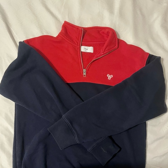 TNA Warm-Up Sweater Quarter Zip - Picture 2 of 2